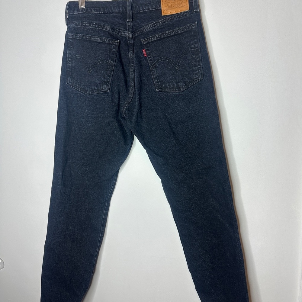 Levi’s Wedgie Classic Black Denim Jeans Size 25 Womens - Picture 5 of 6
